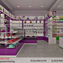 Thiết kế cửa nhà thuốc và mỹ phẩm - Anh Nhã - Sóc Trăng